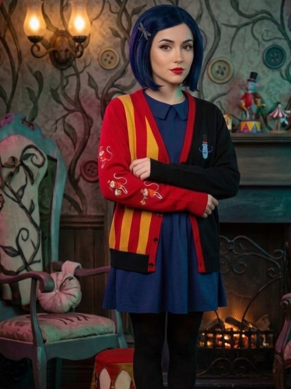 Laika Coraline Bobinsky Circus Mice Cardigan